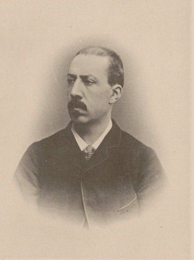 Portrett av organisten og komponisten Charles-Marie Widor 1844-1937, 1870-1875. av Unbekannt