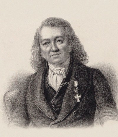 Portrett av organisten og komponisten Friedrich Schneider 1786-1853, ca. 1840. av Unbekannt