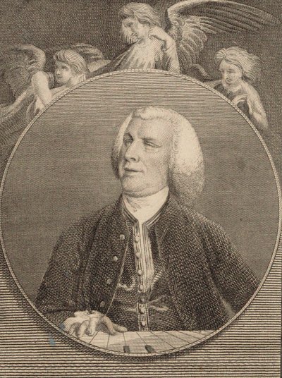 Portrett av organisten og komponisten John Stanley 1712-1786, 1784. av Unbekannt