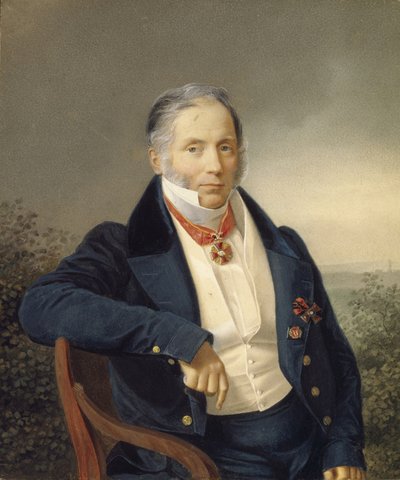 Portrett av maleren Alexander Sauerweid 1782-1844, første kvartal av 1800-tallet. av Unbekannt