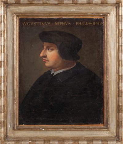 Portrett av filosofen Agostino Nifo, 1700-tallet. av Unbekannt