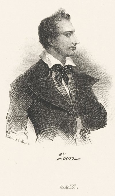 Portrett av poeten Tomasz Zan 1796-1855, etter 1824. av Unbekannt