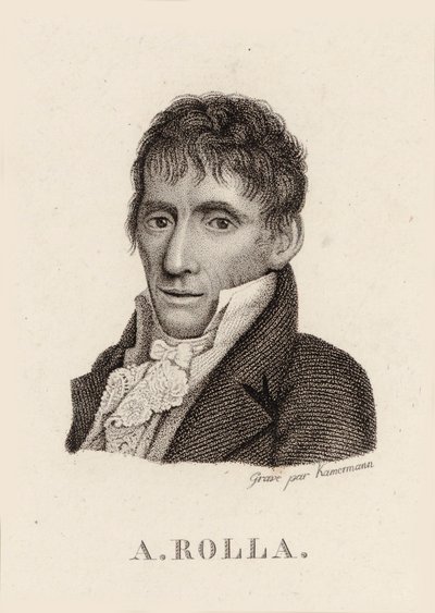 Portrett av fiolinisten og komponisten Alessandro Rolla 1757-1841, 1790. av Unbekannt