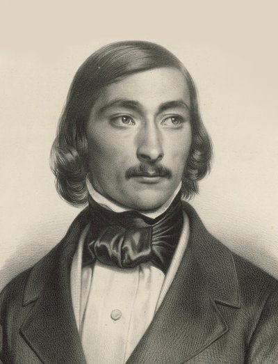 Portrett av fiolinisten og komponisten Delphin Alard 1815-1888, ca. 1840. av Unbekannt