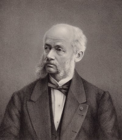Portrett av fiolinisten og komponisten Henri Vieuxtemps 1820-1881, 1895. av Unbekannt