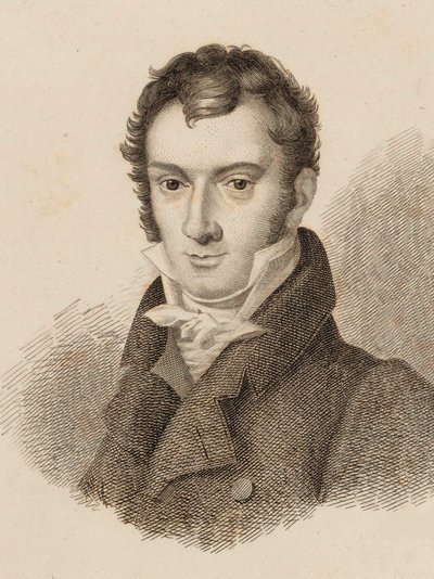 Portrett av fiolinisten og komponisten Josef Mayseder 1789-1863, 1824. av Unbekannt