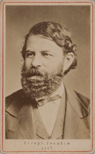 Portrett av fiolinisten og komponisten Joseph Joachim 1831-1907, 1870-årene. av Unbekannt