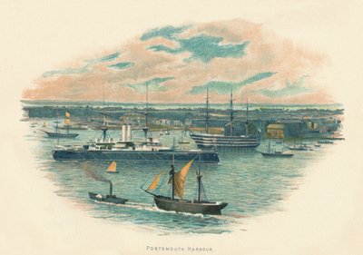 Portsmouth havn, c1890 av Unbekannt