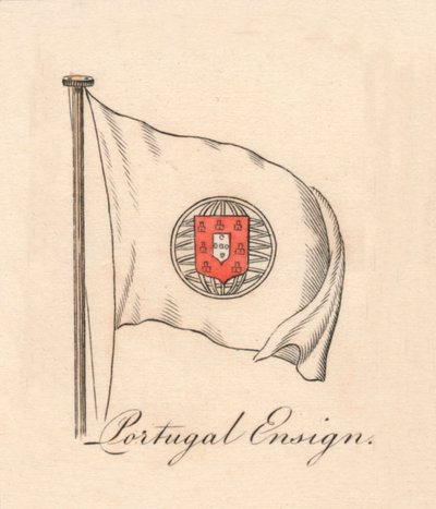 Portugal Ensign, 1838 av Unbekannt