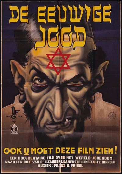 Plakat for den antisemittiske filmen The Eternal Jew, 1940. av Unbekannt