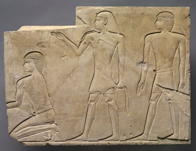 Prester som utfører begravelsesritualer, ca. 667-647 f.Kr. av Unbekannt