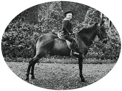 Prins Albert Windsor i en alder av seks, sittende på en hest, 1902 av Unbekannt