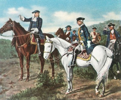 Prins Eugene og kronprins Frederick, 1734, 1936. av Unbekannt