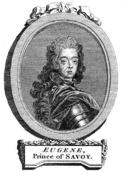 Prins Eugene av Savoy, general i den østerrikske hæren av Unbekannt