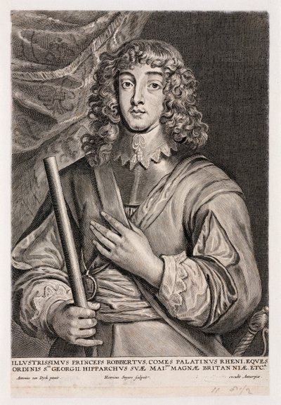 Prins Rupert av Rhinen, kavalerioffiser, ca 1640 av Unbekannt
