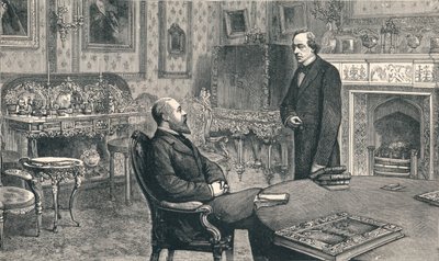 Prince of Wales besøker Lord Beaconsfield på Hughenden Manor, 1896 av Unbekannt