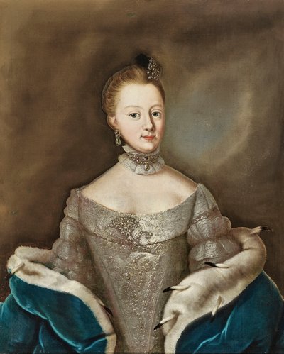 Prinsesse Anna Amalia av Brunswick-Wolfenbüttel 1739-1807, hertuginne..., 2. halvdel av 1700-tallet. av Unbekannt