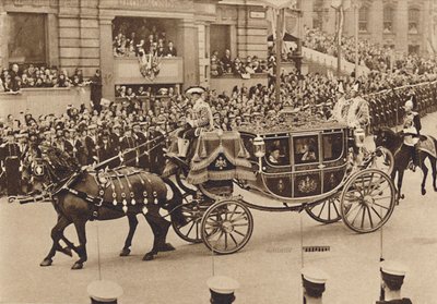 Prinsesse Elizabeth og hennes fetter Lord Lascelles med Princess Royal, 1937 av Unbekannt