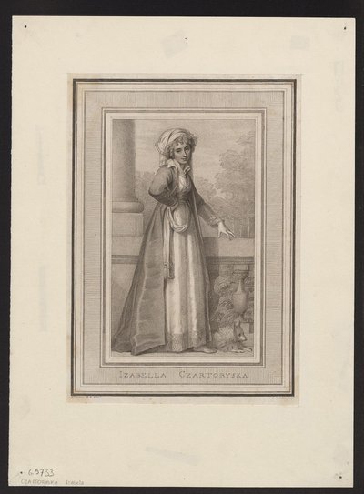 Prinsesse Izabela Czartoryska, født grevinne Fleming 1746-1835, 1700-tallet av Unbekannt