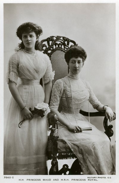 Prinsesse Maud og Princess Royal, c1907-c1910 av Unbekannt