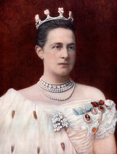 Prinsesse Olga Konstantinovna av Russland, slutten av 1800-begynnelsen av 1900-tallet av Unbekannt