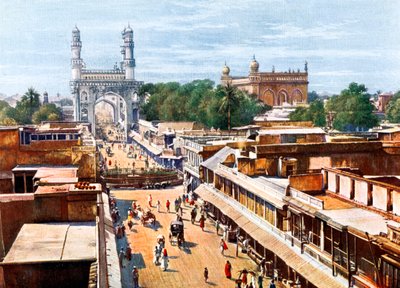 Principal Entrance Street, Hyderabad, India, tidlig på 1900-tallet av Unbekannt