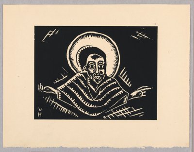Print, Christos on the Last Judedom, Christ, Plate IX, Etiopia, eller Christos, Madonna og Saints, slik jeg så i belysningen av den gamle etiopiske Codex -porteføljen av Unbekannt