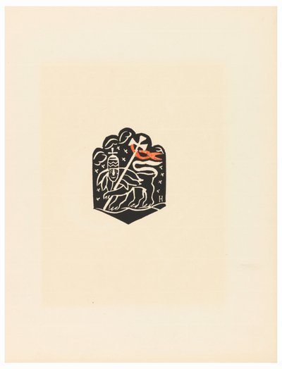 Print, Vignette, Plate X, Ethiopia, eller Christos, Madonna og Saints, slik jeg så i belysningen av den gamle etiopiske Codex -porteføljen, 1920 av Unbekannt