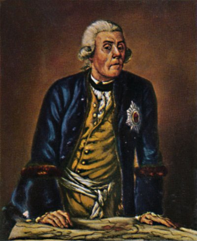 Prins Henrik av Preussen 1726-1602. - Maleri av Menzel, 1934. av Unbekannt