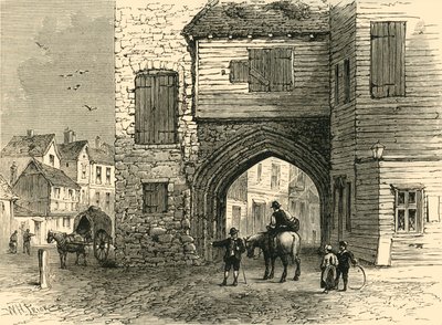 Priory of St. Mary Overy, 1700, c1878. av Unbekannt