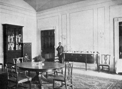 Privat spisestue i Det hvite hus, Washington DC, USA, 1908 av Unbekannt