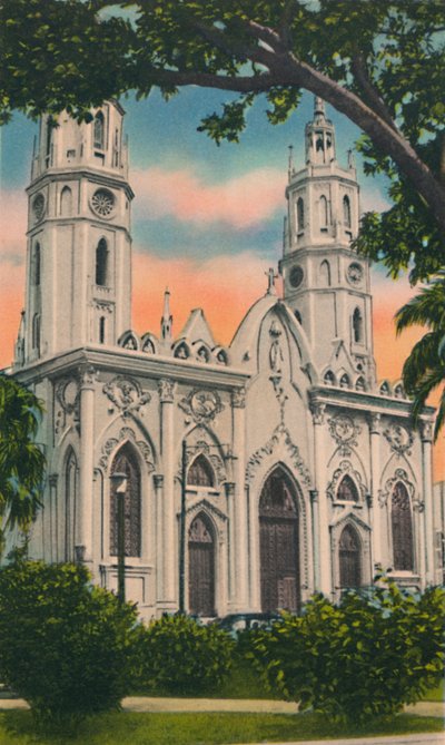 Procathedral of San Nicolas de Tolentino, Barranquilla, c1940-tallet av Unbekannt