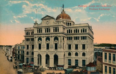 Produce Exchange, Havana, Cuba, c1916 av Unbekannt