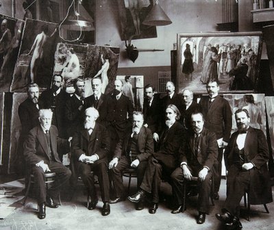 Professorer ved det russiske kunstakademiet, 1913 av Unbekannt