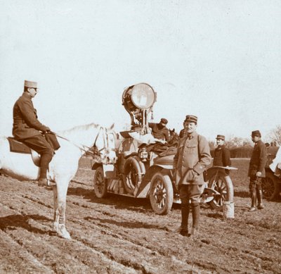 Projektor, Chalons, Nord-Frankrike, c1914-c1918. av Unbekannt