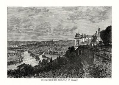 Prospekt fra terrassen i St Germain, Frankrike, 1879 av Unbekannt