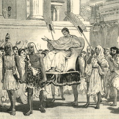 Offentlige gleder over gjenopprettelsen av Pompeius, 1890. av Unbekannt