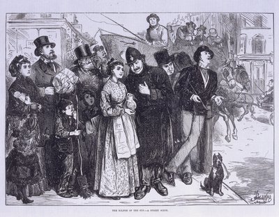 Offentlig vitne om solformørkelsen, London, c1870 av Unbekannt