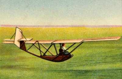 Elev i Zögling treningsfly ved Rhön-Rossitten Society glideskole, Tyskland, 1932. av Unbekannt