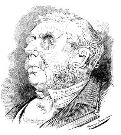 Puslespillhode som viser den britiske politikeren George Joachim Goschen, fra Punch, 1899 av Unbekannt