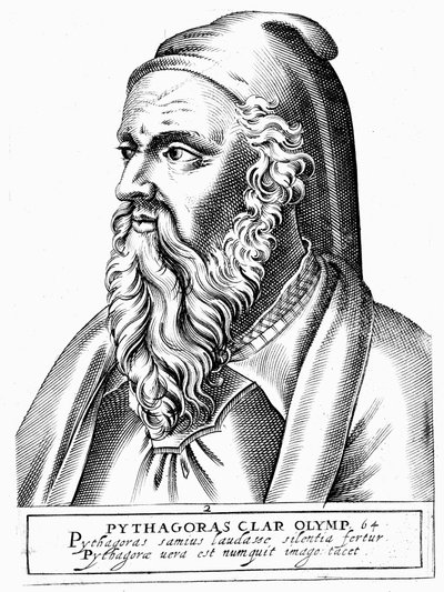 Pythagoras c560 - 480 f.Kr., gresk filosof og vitenskapsmann av Unbekannt