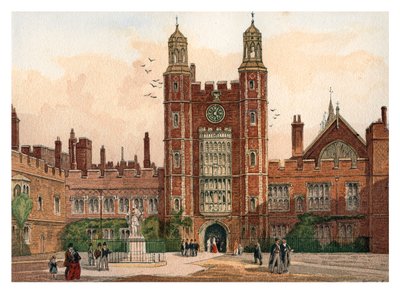 Quadrangle ved Eton College, 1880 av Unbekannt