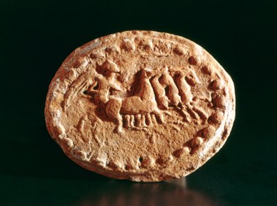 Quadriga, Kerkouane, Tunisia, 3. århundre f.Kr av Unbekannt