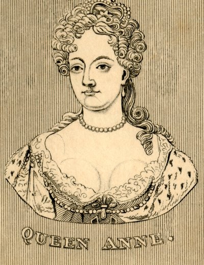 Dronning Anne, 1665-1714, 1830. av Unbekannt