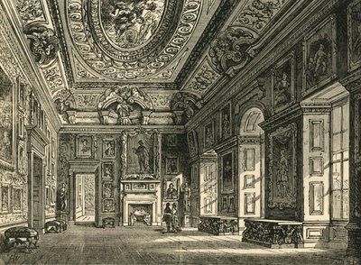 Dronning Carolines Drawing-Room, Kensington Palace, c1876. av Unbekannt