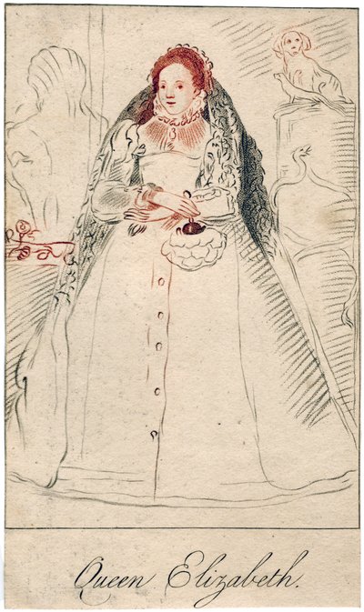 Dronning Elizabeth I av England, 1533-1603 av Unbekannt