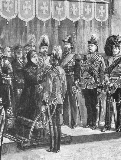Dronning Victoria dekorerte offiserer ... i Windsor, 8. desember 1879, 1901. av Unbekannt