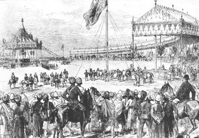 Dronning Victoria utropte keiserinne av India, 1877: The Imperial Durbar at Delhi..., 1901. av Unbekannt