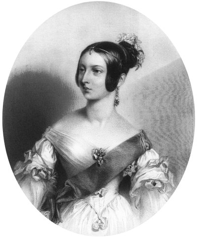 Dronning Victoria da hun var ung, ca 1830-tallet av Unbekannt