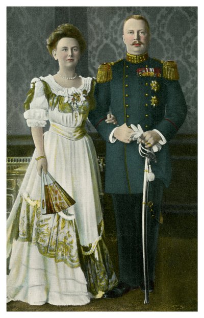 Dronning Wilhelmina og Prins Henrik av Nederland, c1900-c1910-tallet av Unbekannt